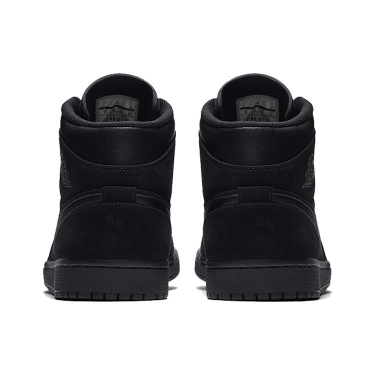 Jordan 1 Mid Triple Black 2018 554724-050
