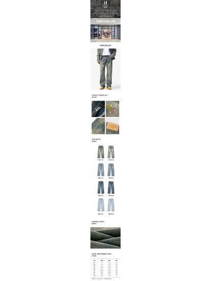 CHOCOOLATE i.t Retro Graffiti Tintenspritzer Weite Jeans
