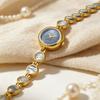 New BS Bee Sister WatchesAlloy Natural Mother-of-Pearl Dial Elegant Versatile Waterproof Quartz Watch for Women