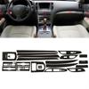 Car Interior Trim Sticker Decal Kit Carbon Fiber Look For 10-16 Infiniti G25 G37