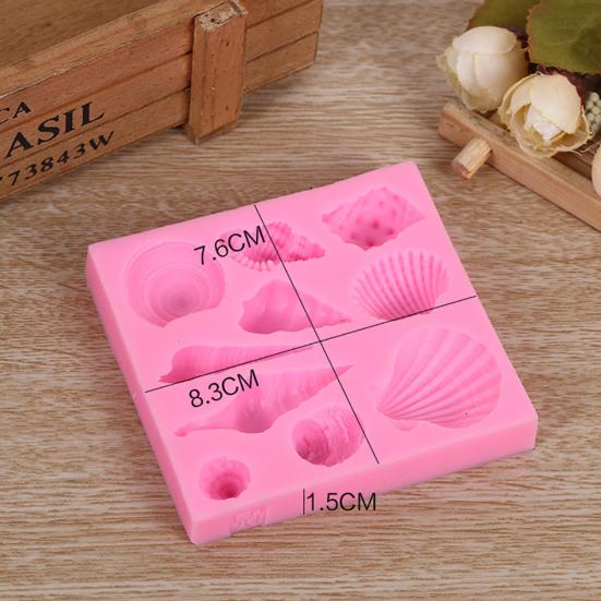 Silikon Muschel Keks Schokolade Ausstecher Form Fondant Kuchen Dekorationswerkzeug