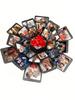 1pc New Hexagonal DIY Handmade Photo Album Surprise Confession Gift Box, Perfect Birthday and Valentine's Day Gift