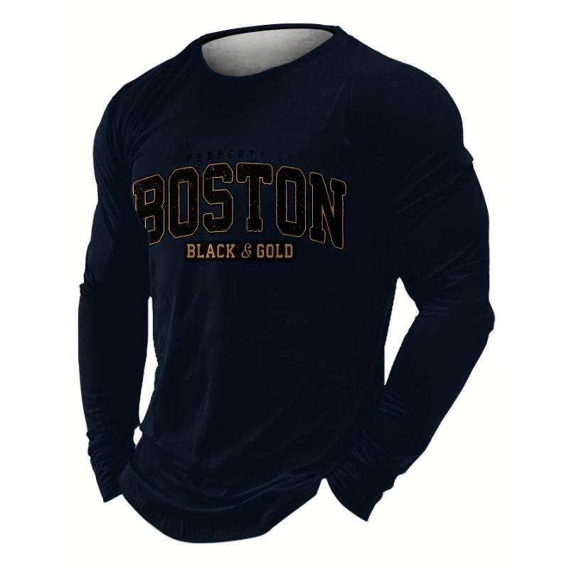 Novel Men S Fashion Casual Long Sleeve T-Shirt S