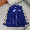 Unisex Tang Suit Sweater: Autumn/Winter Chinese Style with Three Stripes & Frog Button Embroidery