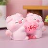 Cartoon Pig Statue Cute Miniatures Figurine Cake Decoration Couple Piggy Ornament  Home