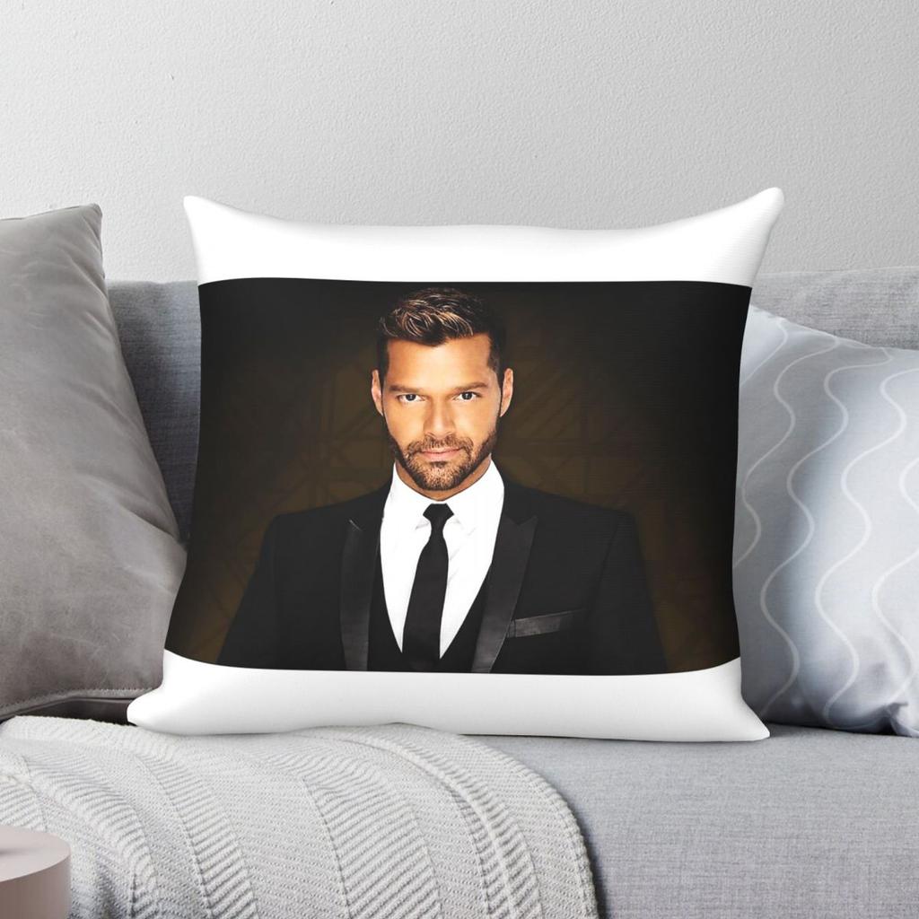 Ricky Martin Tour Kel Square Pillowcase Polyester Linen Velvet Creative Zip Decorative Bed Cushion Cover Wholesale