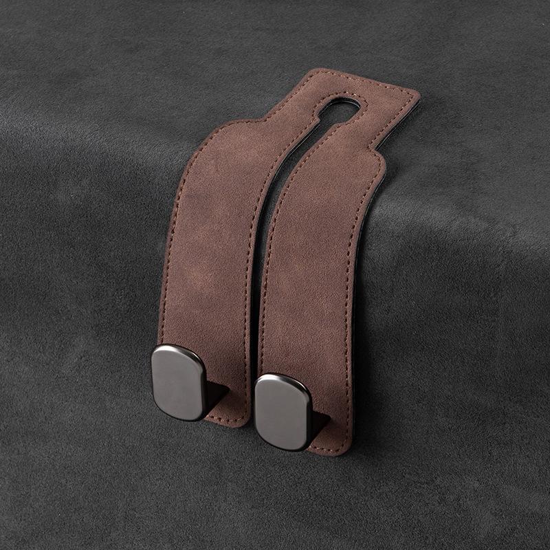 Multi-Function Suede Metal Car Seat Hook