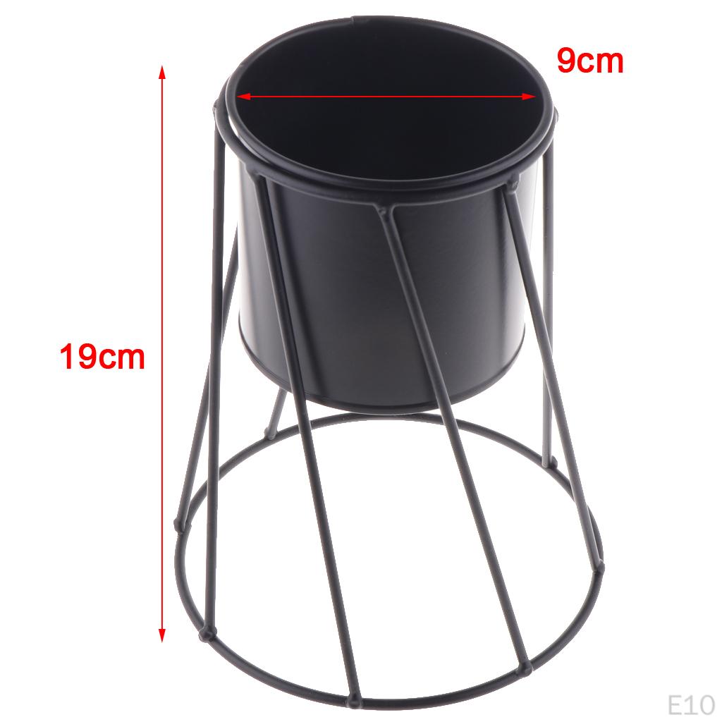 Creative Iron Rack Flower Pot Metal Vase For Indoor Living Room Balcony Bar Decoration