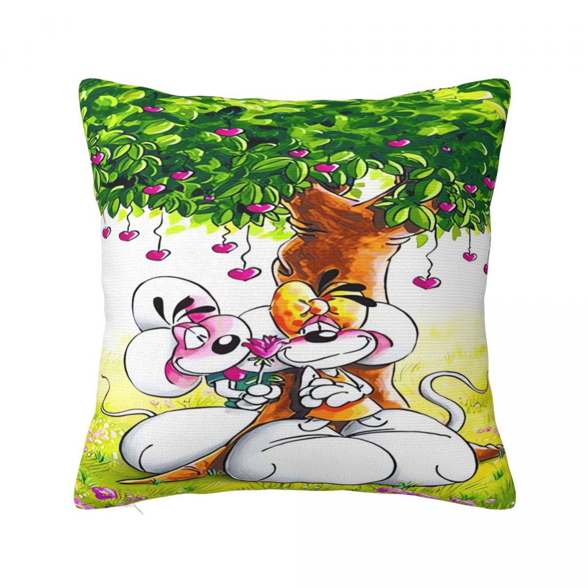 Милая мультяшная наволочка Diddl Diddlina, квадратная наволочка, чехол для подушки, современная наволочка для офиса, автомобиля, дома, декоративная 30cmx30cm