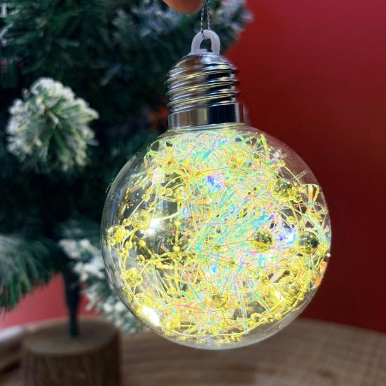 Julepynt LED Lyskuler Mykt Ambient Lys Knusesikker PVC Julelys Festlig Opplyst Kule