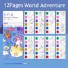 12/20 Premium-Quality Sheets First-Class Portable Superior-Grade Coloring Premium-Quality Book Superior-Grade Children High-Standard Watercolor