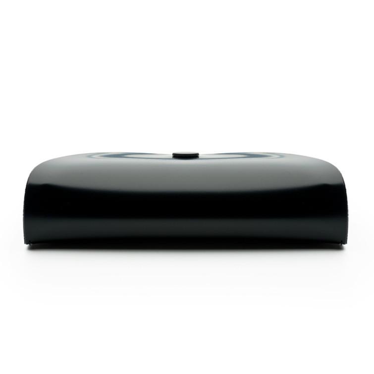 Black PU Leather Pressure-Resistant Sunglasses Case with Logo Printing