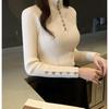 Pure Color Turtlenecks Shirt Knitted Sweater Women Spring Slim Knitwear Tops Casual Long Sleeve Pullover Female