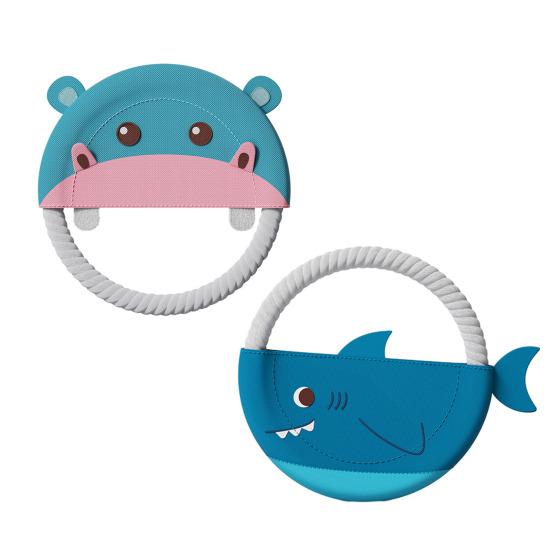 Pet Toys with Rope Loop Gum Massage And Tartar Cleaning Teething Toy Round Shape Dog Chew Toy Resistant to Biting Dog Play