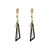 Trendy Geometric Tassel Earrings: Korean-Style Long Triangle Design