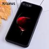 Krajews Red Wine Glass Soft Phone Case Cover For iPhone 17 Air 16 15 14 plus 11 12 13 pro max coque Shell Fundas
