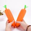 1PCS Kawaii Silicone Carrot Pencil Pen Case Students Gifts Pencil Bag School Stationery Bag