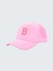 1pc Kid's 26 Alphabet Baseball Cap, Fashion Versatile Casual Sun Hat,Pink Mesh Breathable Trucker Cap, Suitable For Girls