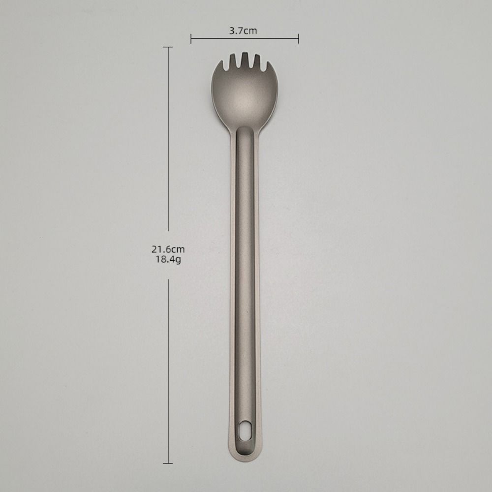 Tragbarer Titan Löffel Gabel Picknick Utensilien Löffel Gabel Outdoor Reise Geschirr Zubehör