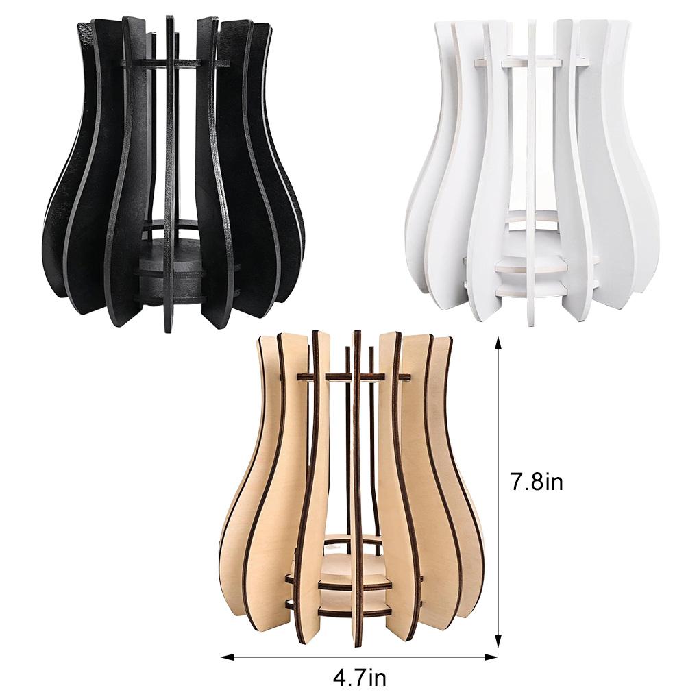 3D Wooden Puzzle Vase for Flowers Vase Bouquet Building Set DIY Wooden Puzzle Craft Hobbies Kit Home Bedroom Decor Gift