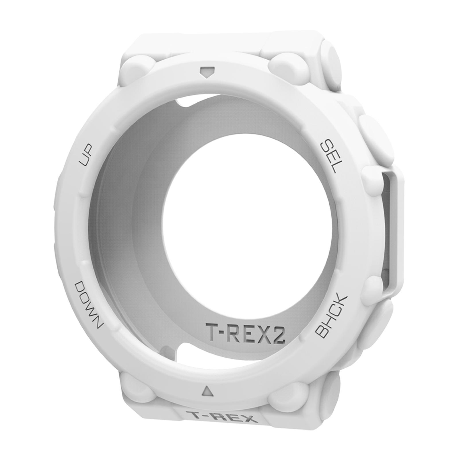 

For Huami Amazfit T-Rex 2 Silicone Case Hollow Watch Protective Cover Black