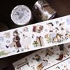 Light Retro Salt Tie Journal Planner [Forest Concert] PET Washi Tape Die Cut