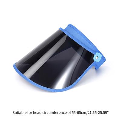 Sun Hat for Woman Teenagers Unisex Outdoor Black Visor Hat Wide Brim Spring Summer Anti-uv Hat Transparent Design