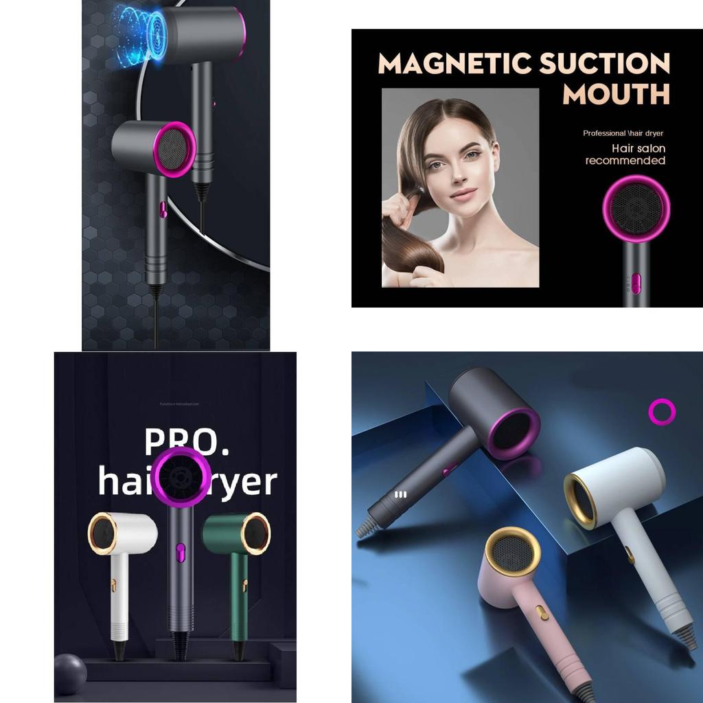 Sleek And Modern 800w Hair Dryer With Overheat Protection And Low Noise Operation In Multiple Colors