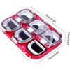 Waterproof Fishing Gear Accessory Box Red Fish Hook Storage Box  Outdoor Fishing