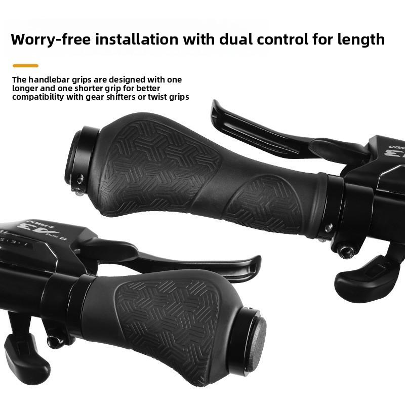 Ergonomické gripy na řídítka jízdního kola s uzamykací funkcí pro dojíždějící