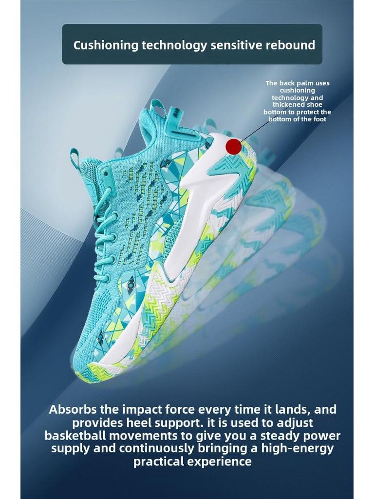 Zapatillas de Baloncesto de Caña Alta de Malla Camuflaje para Hombre - Moda Deportiva para Jóvenes Estudiantes
