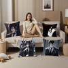 Manga B-Black B-Butler Pillow Case  Anti-dustmite Pillowcase Invisible Zipper Silky Short Plush Sofa Cushion Cover