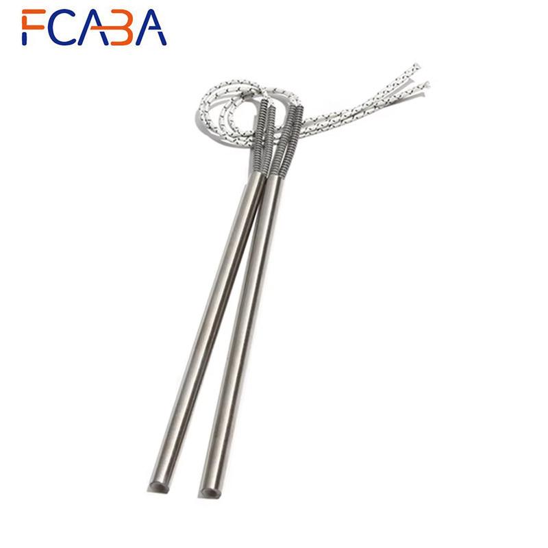 2PCS 15mm 380~500mm 316SUS Cartridge Heater 110V/220V/380V Cylindrical Tube 2300W/2500W/2550W/2700W/3000W Electric Heating Part