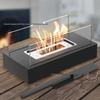Portable Indoor/Outdoor Tabletop Fireplace: Small Decorative Real Fire Stove