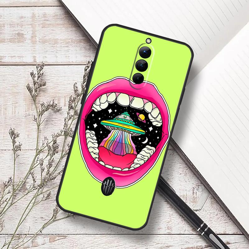 Aesthetics Cartoon Alien Space Case For ZTE Nubia Red Magic 10 Air 6S 7S 6 7 Pro RedMagic 8 9 8S 9S 10S 11 Pro Plus Cover