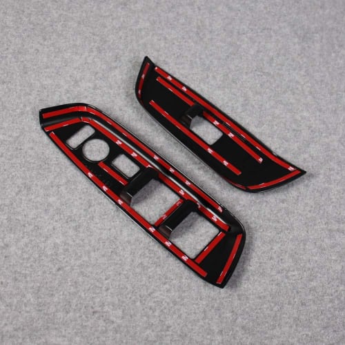 RUIQ Nissan New Dayz Highway Star B4 Series Exclusive Interior Door Window Button Switch Panel Cover Garnish NISSAN DAYZ Exclusive Design Black