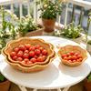 Woven Storage Basket Imitation Rattan Organizer Fruit Bread Container Home Kitchen Restaurant Display Tray Durable Multi-Use