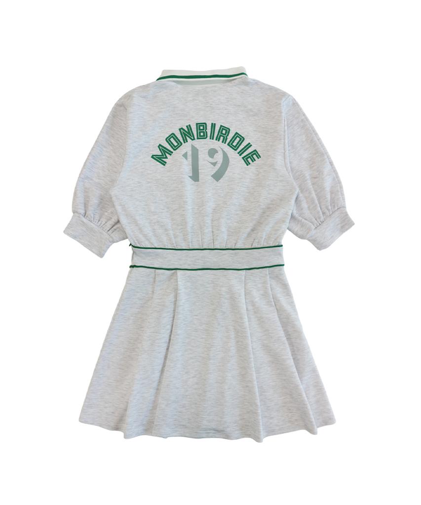 Mongbirdy Golf Voluminous Sleeve Golf Dress L.Grey