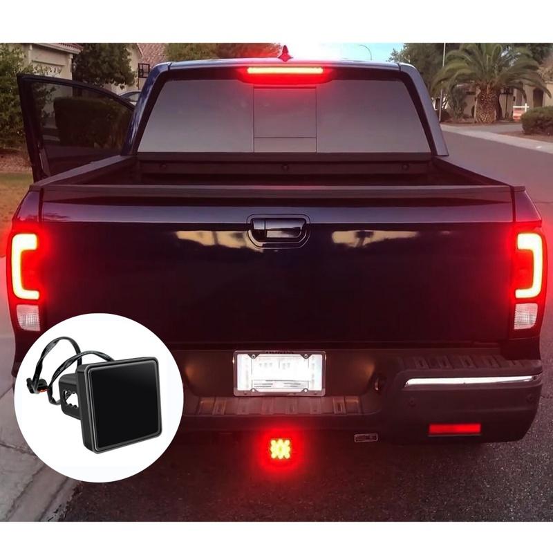 Car 15-LED Tow Hitch Receiver Strobe Brake Light High-brightness Hitch Light For Most Trucks Trailers Lamp ABS Plastic Shell