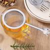 Food Grade 304 Stainless Steel Teas Infuser Basket Fine Mesh Strainers With Ergonomic Handle For Hot Iced Beverages
