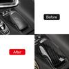 Car Accessories For Chevrolet Corvette C8 -2025 ABS Carbon Fiber Style Interior Gear Shift Knob Head Cover Trim 1pcs