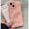 Luxury Wave Bubble Pattern Candy Color Phone Case For iPhone 16 15 14 13 12 11 Pro Max Plus Glossy Wrinkle Meteorite Soft Cover