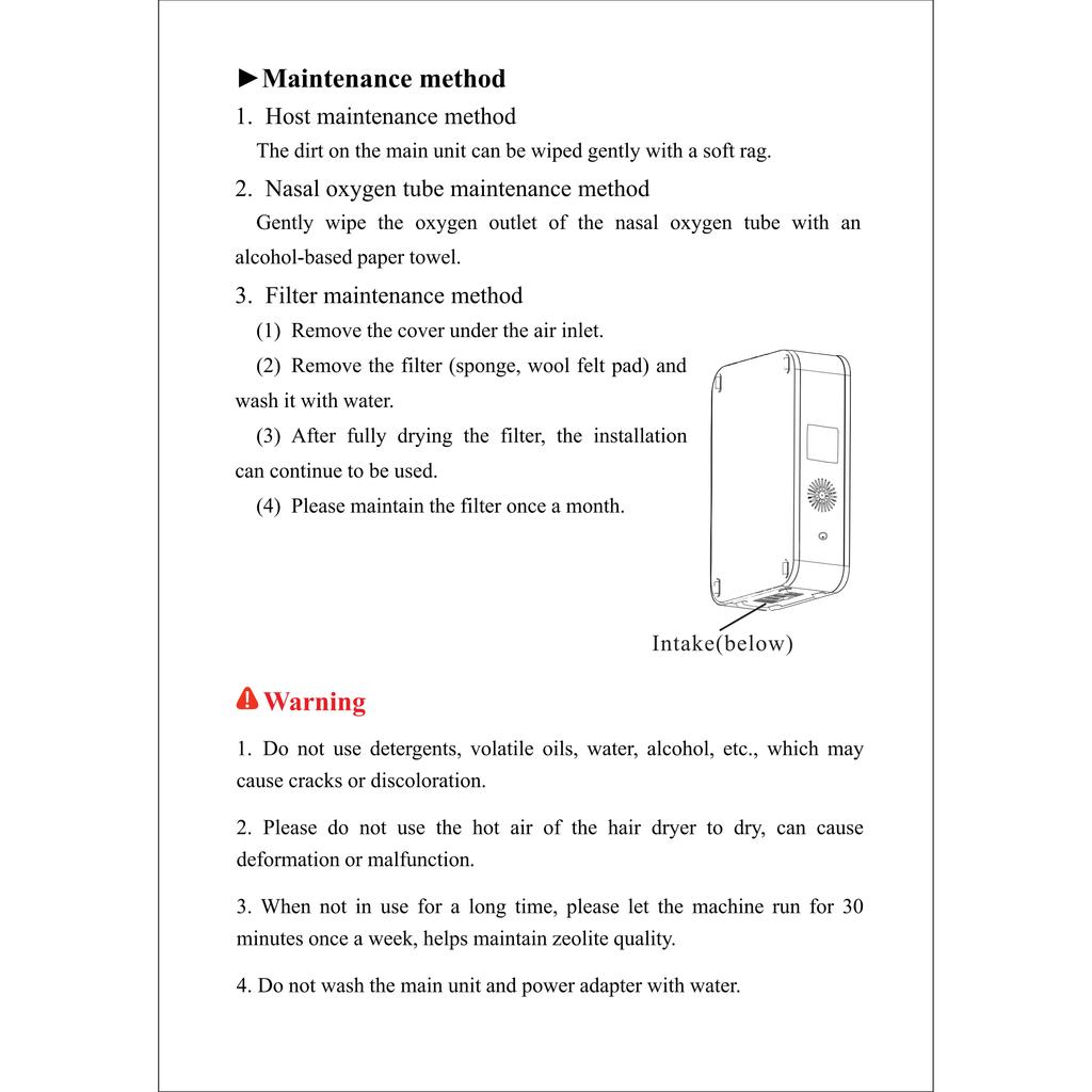 Concentrador de oxígeno Máquina de oxígeno portátil para el hogar Máquina de inhalación de oxígeno Concentrador de oxígeno para el hogar Atomización de iones negativos