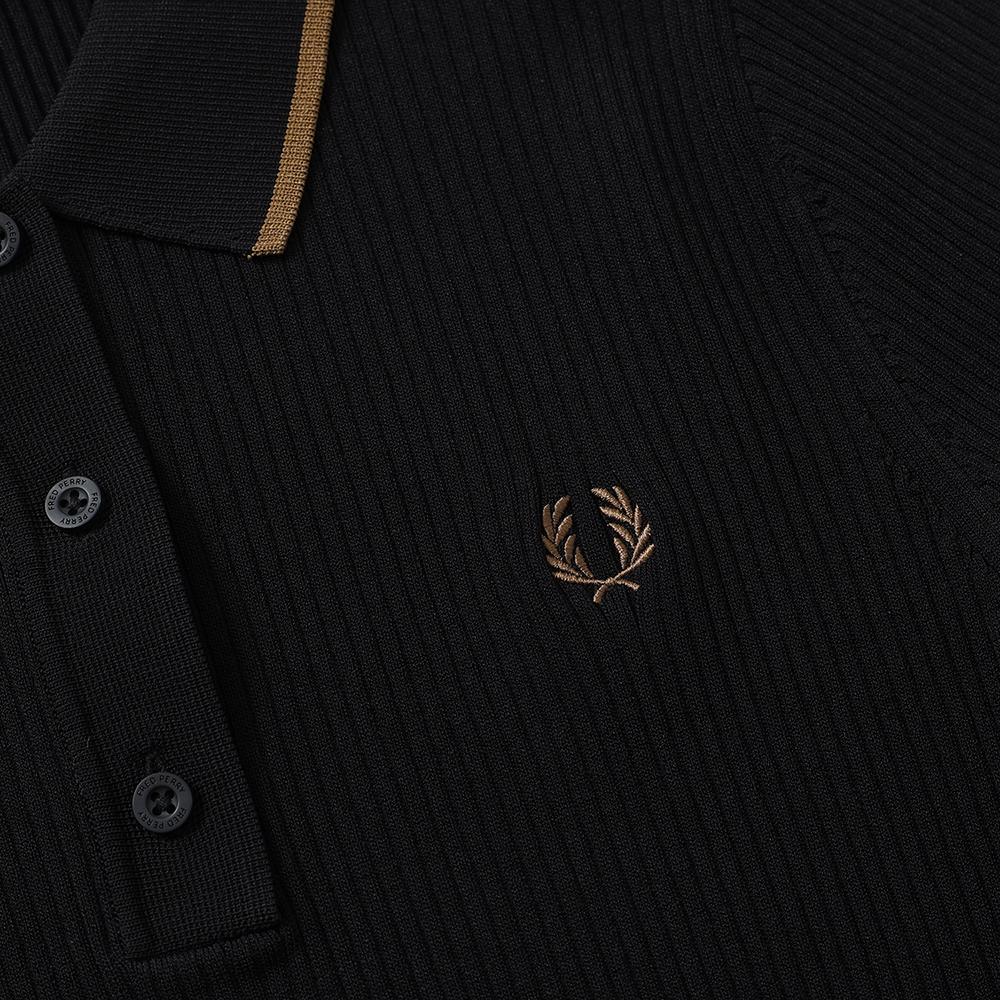 Fred Perry [Womens] Rib Knit Shirt Dress (102) Afpf2336163-102