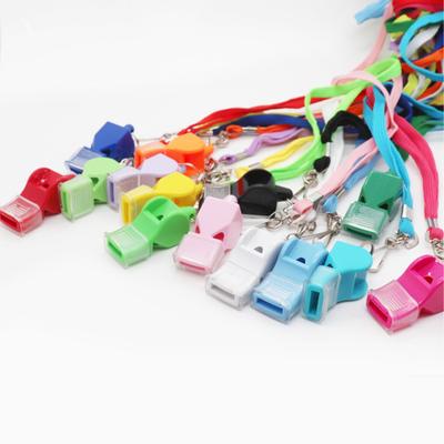 Yousheng Whistle with Lanyard And Mouth Grip Plastic Sports Whistle Loud Crisp Sound Whistle for Coaches Referees Training Camping Emergency Survival