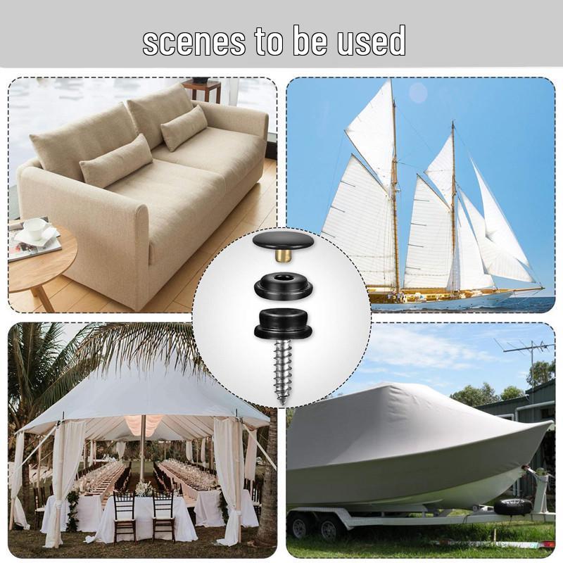 Adjustable Heavy-Duty Snap Fastener Pliers for Boat Canvas Covers