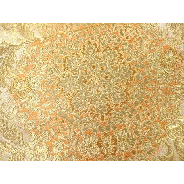 Used Heiwaya Kimono Nishijin Hattori Fabric Hand Made Six Pattern Fukuro Obi Orient Chintz Gold Thread Pure Silk Masterpiece DABG5575fe