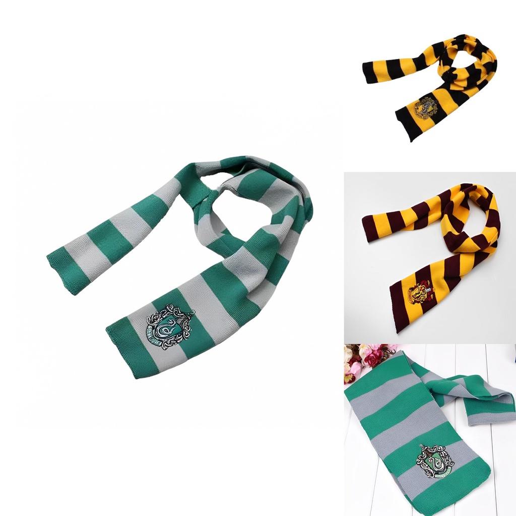 Gryffindor House Crest Patch Scarf For Harry Potter Fans Keep Warm With Style!