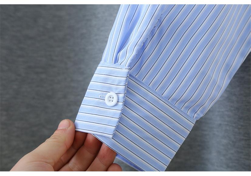 2026 Spring Plus Size Striped V-Neck Hoodie: Women's Long Sleeve Casual Two-Piece Cotton Shirt