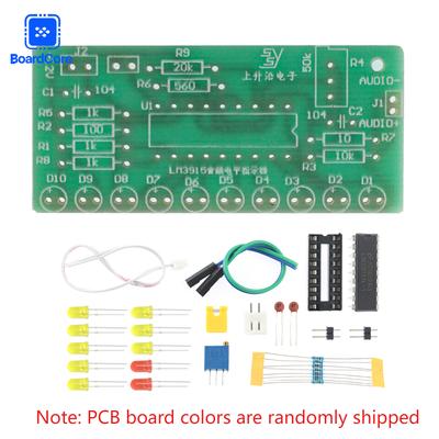 LM3915 DIY Kit 10 LED Sound Audio Spectrum Analyzer Level Indicator Kit DIY Electoronics Soldering Practice Set